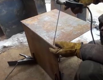 Банная печь из металла своими руками чертежи