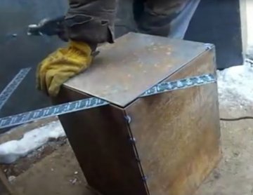 Банная печь из металла своими руками чертежи